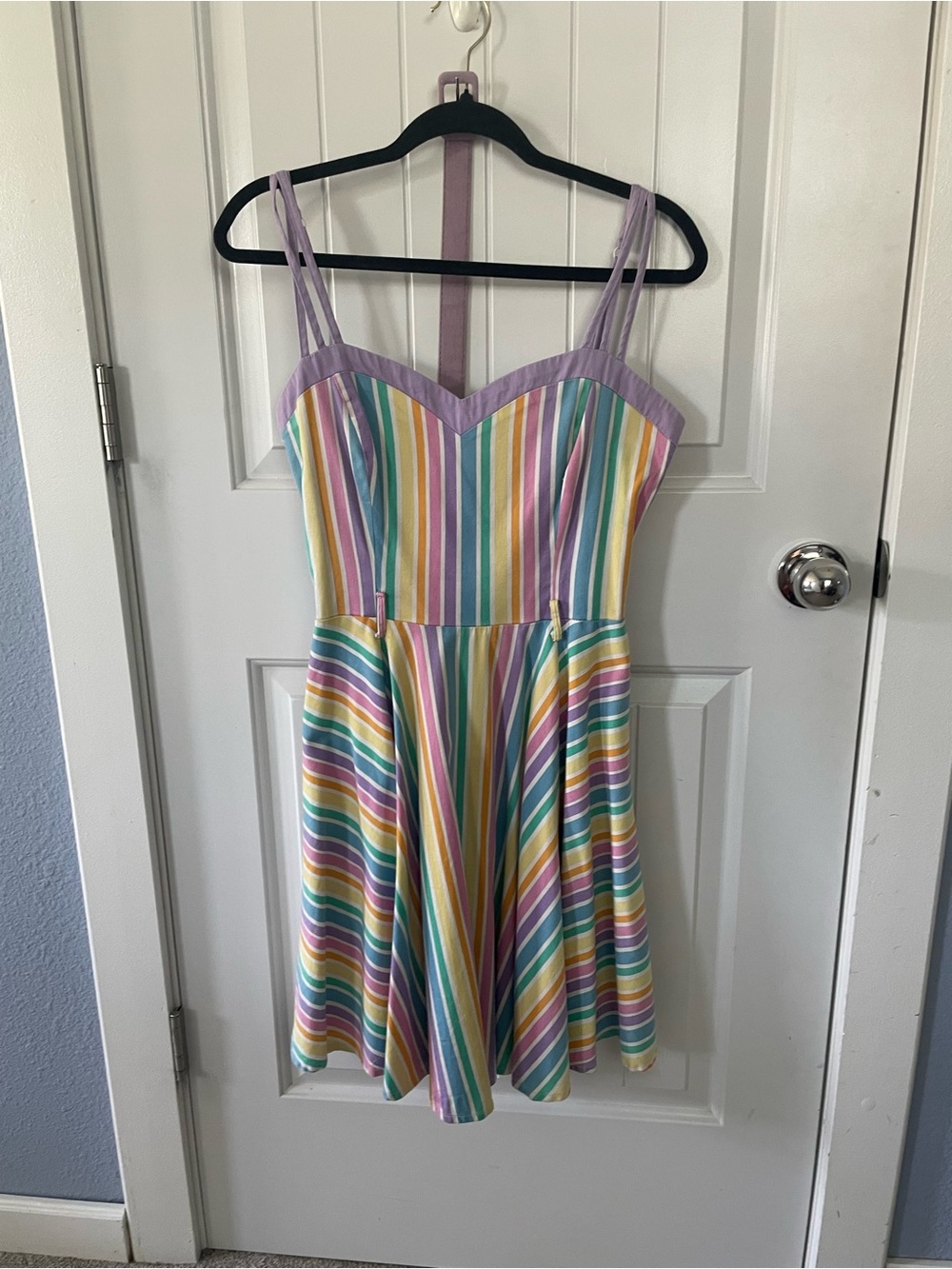 Collectif nova pastel rainbow dress